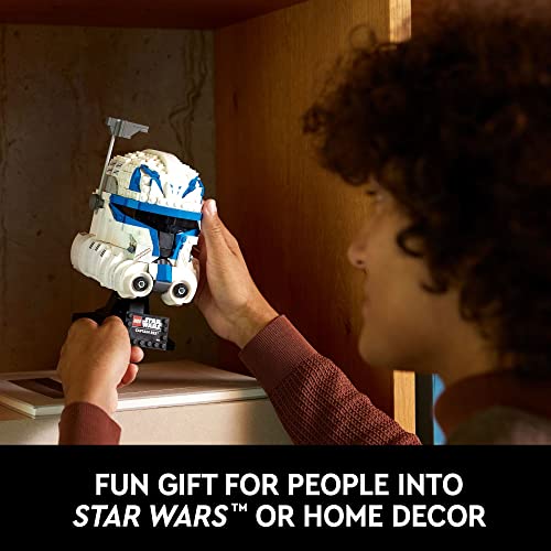 LEGO Star Wars Captain Rex Helmet Set 75349, The Clone Wars Collectible for Adults, 2023 Series Model Collection, Memorabilia Gift Idea