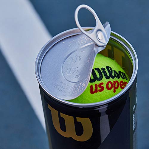 WILSON US Open Tennis Balls - Extra Duty, 4 Can Pack (12 Balls)