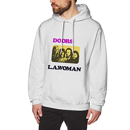 Matter Mens The Doors L.A. Woman Younth Funny White XL Long Sleeve Pullover Hoodie Sweatshirt