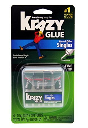 ELMERS Krazy Glue Craft Mini Singles, 4 Pack (Kg36736Sn)