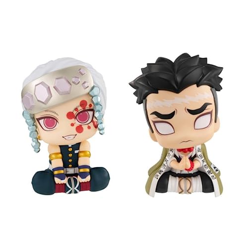 Megahouse Demon Slayer Kimetsu no Yaiba statuettes PVC Look Up Tengen Uzui & Gyomei Himejima LTD Ver. 11 cm