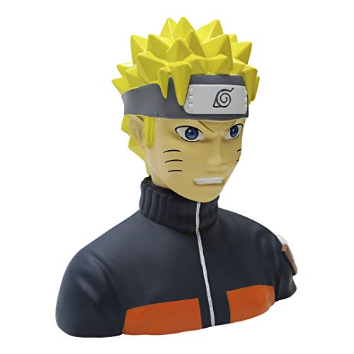 ABYstyle Naruto Shippuden 3D PVC Lightweight Coin Bank. Ideal for Holding Coins and Cash. Multicolor, Unisex, Decorative Piece for Home or Office. Great Gift for Anime Fans (Naruto)