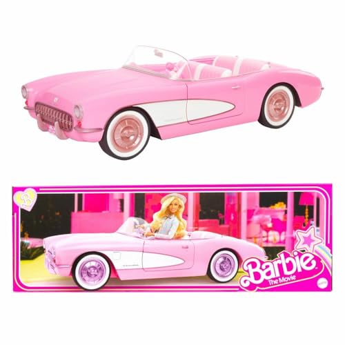 Barbie The Movie Collectible Car, Pink Corvette Convertible (HPK02)