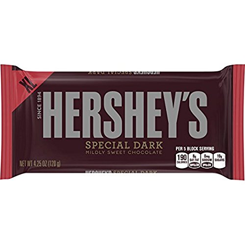 Hershey's Special Dark Mildly Sweet Chocolate XL Candy Bar - 4.25 oz. (Pack of 3)