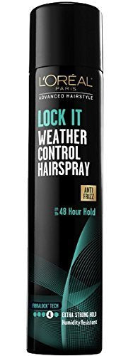 L'Oreal Paris Advanced Hairstyle - Lock It - Weather Control Hairspray - Anti-Frizz - Up To 48 Hour Hold - Extra Strong Hold (4) - Net Wt. 8.25 OZ (234 g) Each - Pack of 3 by L'Oreal Paris