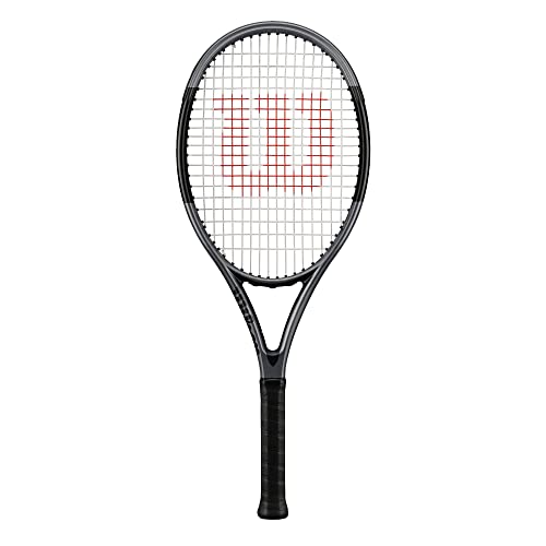 Wilson H2 Adult Recreational Tennis Racket - Grip Size 2-4 1/4, Grey/Black