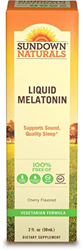 Sundown Melatonin Liquid Cherry Flavor 2 oz (Pack of 6)