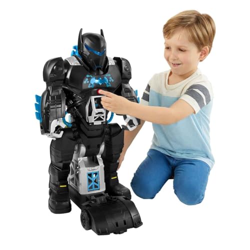 Fisher-Price DC Super Friends Imaginext Batman Playset Bat-Tech Batbot 2-Ft-Tall Robot with Lights Sounds & 11 Play Pieces for Ages 3+ Years
