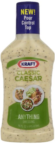 Kraft Classic Caesar Dressing & Dip, 16-Ounce Plastic Bottles (Pack of 6)