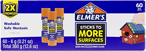 Elmer's-E5010 Extra Strength Glue Sticks, 0.21 Ounces, 60 Count