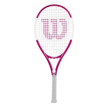 Wilson WR083510U2 Tennis Racquet, Pre-Strung, Intrigue Grip Size 2, Pink/White