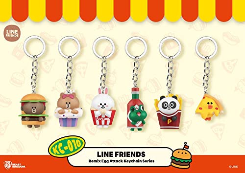 Beast Kingdom Toys Line Friends Assotiment Mini Egg Attack Key Ring 4 cm (6)