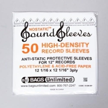 S12W-RP 50 PK"Rice-Paper"Poly Sleeve