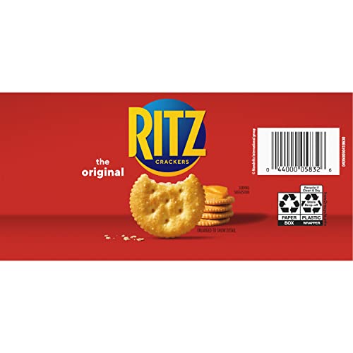 RITZ Original Crackers, Party Size, 27.4 oz Boxes 8 stacks(Pack of 6)