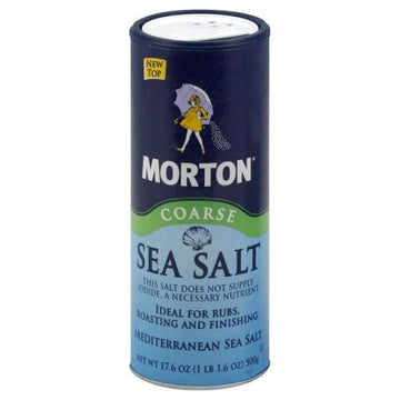 MORTONS SEA SALT FINE-17.5 OZ -Pack of 12