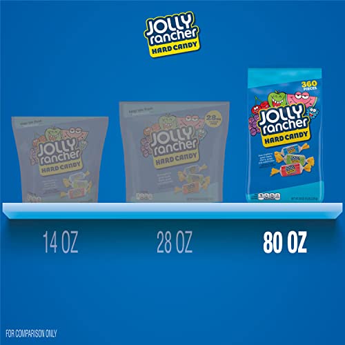 JOLLY RANCHER Assorted Fruit Flavored, Valentine's Day Hard Candy Bulk Bag, 5 lb (360 Pieces)