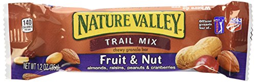 Nature Valley Chewy Fruit and Nut Granola Bars, Trail Mix, 1.2 oz, 48 ct