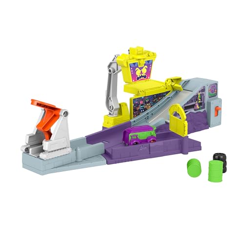Fisher-Price DC Batwheels Playset With Car Ramp And Launcher, Legion Of Zoom Launching Hq