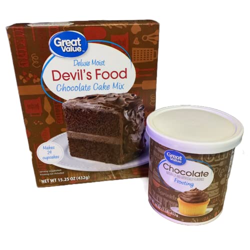 Cake Mix with Frosting (Delvil's Food Chocolate Cake Mix)