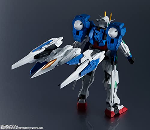 TAMASHII NATIONS - Mobile Suit Gundam - GN-0000 & GNR-010 00 Raiser - Bandai Spirits Gundam Universe Action Figure 5.9 Inch