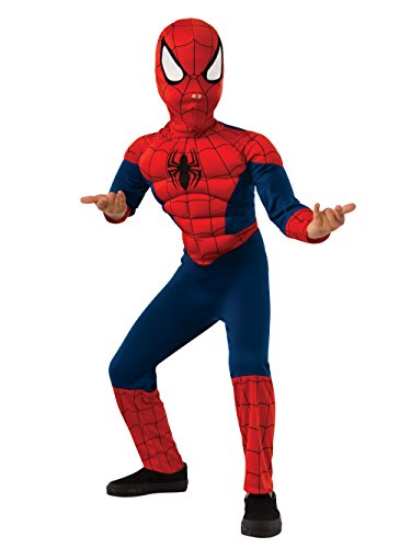 Rubie's Marvel Ultimate Spider-Man Deluxe Muscle Chest Costume, Child Medium - Medium One Color