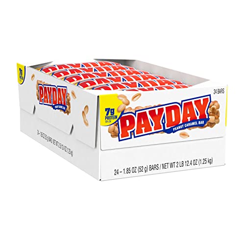 PAYDAY Peanut Caramel Candy Bars, 1.85 oz (24 Count)