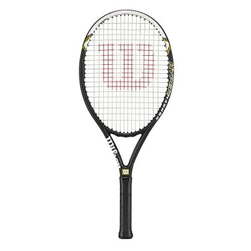 Wilson Hyper Hammer 5.3 Strung Tennis Racket (Black/White, 4 1/8)