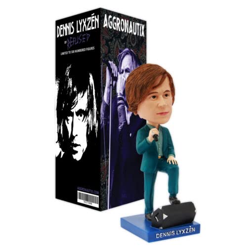 Refused Dennis Lixen Figurine REFUSED: Dennis Lyxzen Throbblehead Authentic Toy Swedish Hardcore Punk
