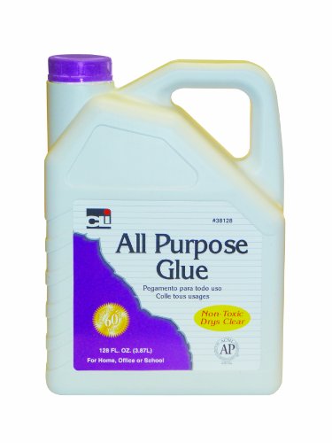 Charles Leonard Bottle of White All-Purpose School Glue, AP Certified, 128 Ounce Bottle, White, 1 Each (38128)