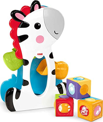 Fisher-Price Roller Blocks Tumblin' Zebra,Multicolor