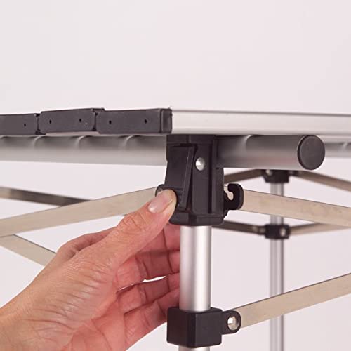 Compact Roll-Top Foldable Aluminum Camping Table, 27.6
