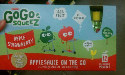 Gogo Squeez Apple Strawberry Applesauce 12 pk 3.2-ounce Pouches