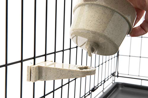 Happy Home Pet Products Quick Lock Cage Bowls for Dogs (10 Ounce)