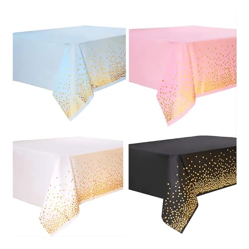 SEDLAV Plastic Disposable Tablecloth- Rectangle 50-107In Stylish Tablecloth for Parties & Events - Disposable Tables, Easy Clean-Up, Dine with Elegance
