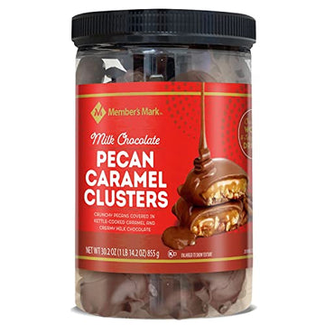 Member's Mark Milk Chocolate Pecan Caramel Clusters, 30.2 Ounce, 1.88 Pound (Pack of 1)