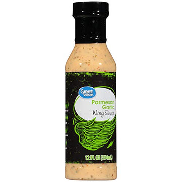 Great Value Parmesan Garlic Wing Sauce, 12 fl oz