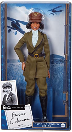 Barbie Doll, Bessie Coleman, Barbie Inspiring Women Collector Series, Barbie Signature, Displayable Packaging, Aviator Suit