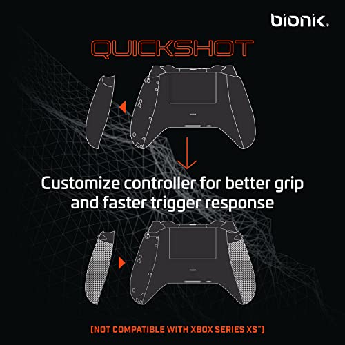 Bionik Quickshot Trigger Grips for Xbox One: Better Grip, Faster Response Time- White - Xbox One