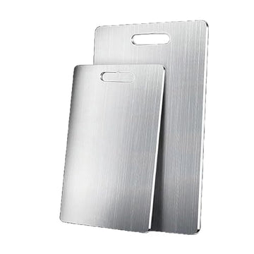 SEDLAV Small Stainless Steel Cutting Board, Extra Large - Textured, Smooth Metal Chopping Board, Won't Break or Dull Knives, Safe for All Foods, sustainable