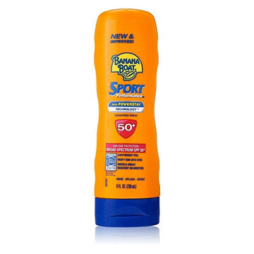 Banana Boat Sunscreen Sport Performance Broad Spectrum Sun Care Sunscreen Lotion - SPF 50, 8 Fl Oz (Pack of 1)