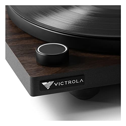 Victrola Premiere T1 Turntable - Sleek, Modern Vinyl Record Player, 33-1/3 & 45 RPM Vinyl Records & LPs, Built-In Bluetooth 5.0, Stereo RCA Output, Phono Preamp Output