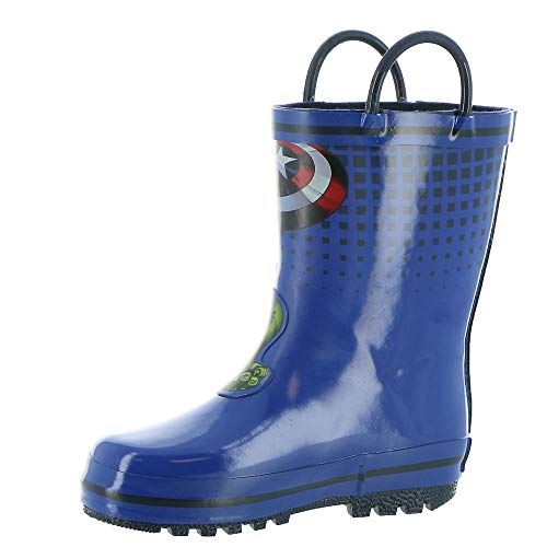 Favorite Characters Boy's Avengers Rain Boots AVS505 (Toddler/Little Kid) Blue 7 Toddler M