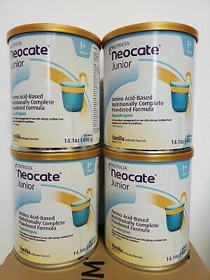 Neocate jr vanilla case of 4 cans