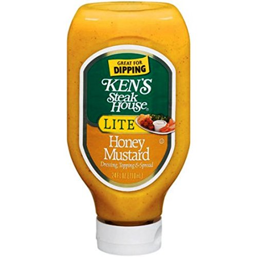 24 oz Squeezable Bottle - Ken's Steak House LITE Honey Mustard