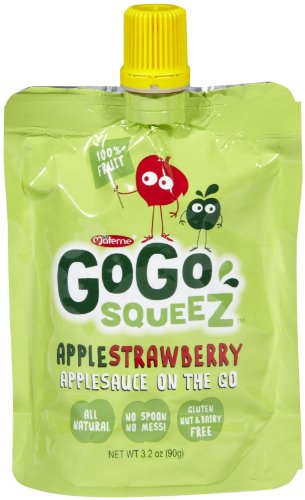 GoGo Squeez Applesauce On the Go Apple Strawberry - 4 CT