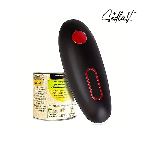 SEDLAV Electric Can Opener – Automatic Safety Can Opener for Kitchen, Durable and Easy to Use, Electric Can Openers for Kitchen, Can Opener Manual Smooth Edge