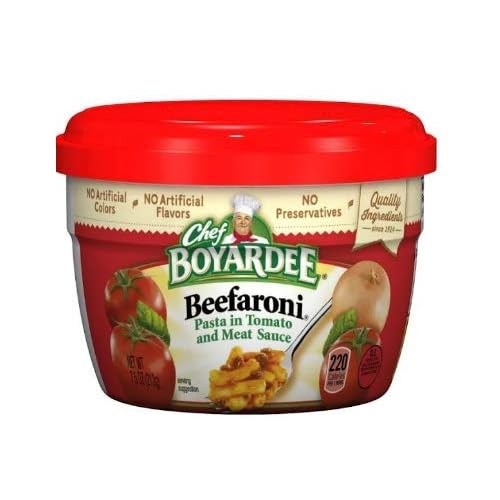 Chef Boyardee Microwavable Beefaroni 7.5 Oz. - 4 Pack