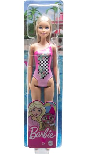 Barbie Beach Doll in Pink Swimsuit