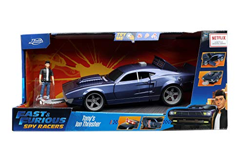 Jada Toys Fast & Furious Spy Racers 1:16 Tony's Ion Thresher Light and Sound Car with Figure, Toys for Kids and Adults