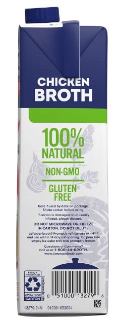 Swanson Natural Goodness Chicken Broth Carton - 32oz (Pack of 4)